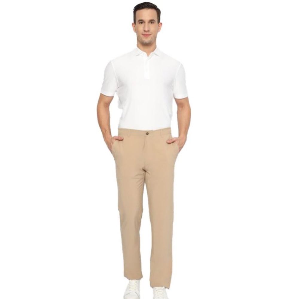 NWT Jack Nicklaus Beige Golf Pants Size 38x30 100% Polyester